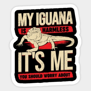 Funny Iguana Animal Lover Gift Sticker